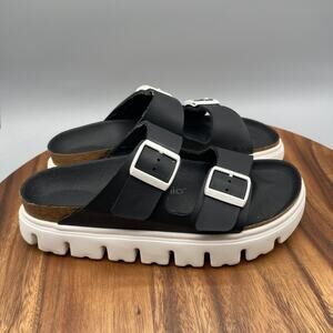 Birkenstock Papillio Arizona Chunky Sandals Womens Size 9 / 40 Black Comfort